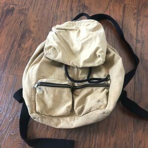 Sand colored backpack